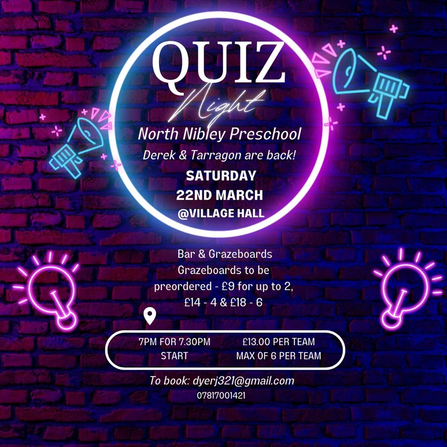 Pre-school Quiz Night