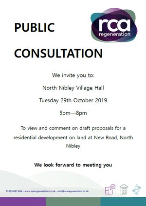 Public consultation for development at New Road/Wotton Road, North Nibley