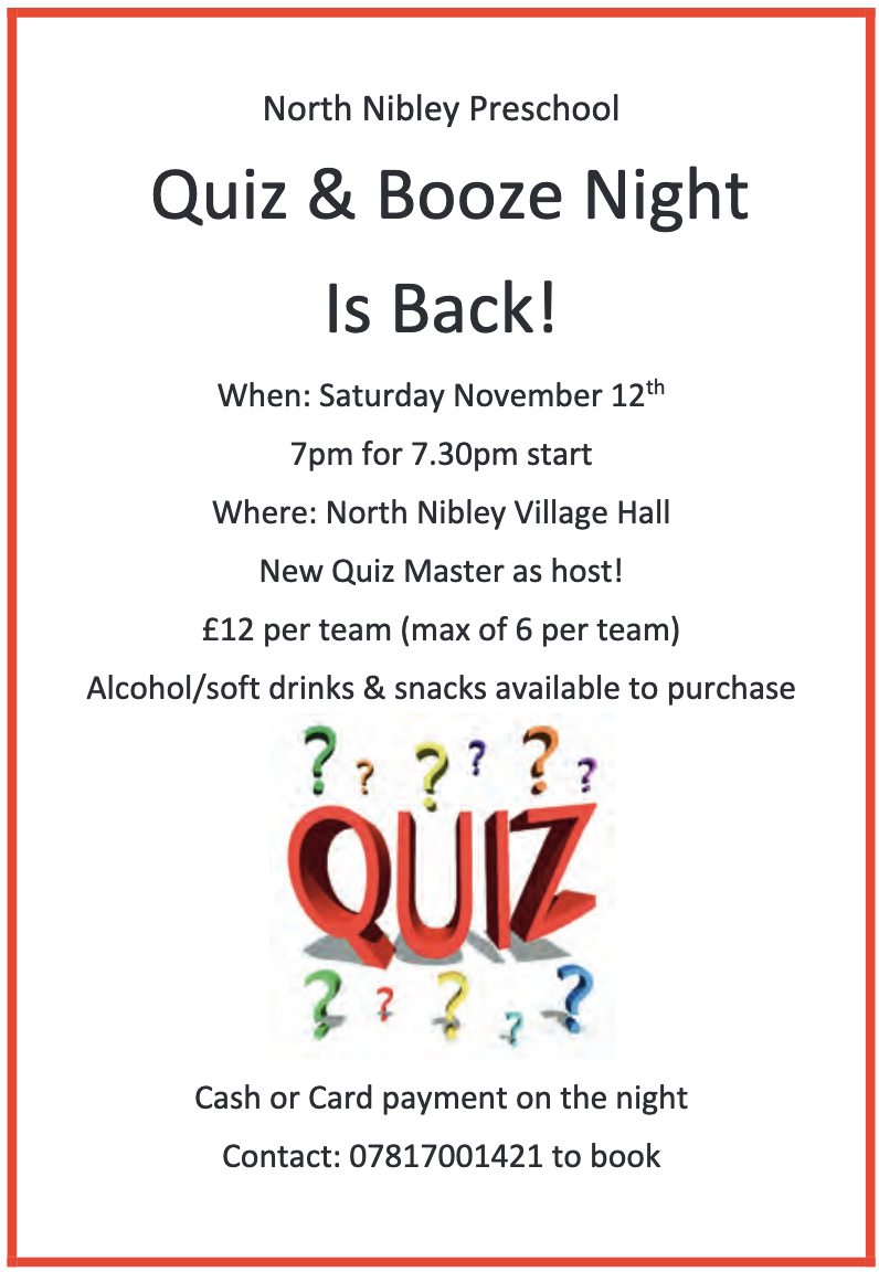 Pre-School Quiz Night