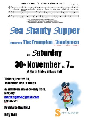 Sea Shanty Supper in aid of the RNLI